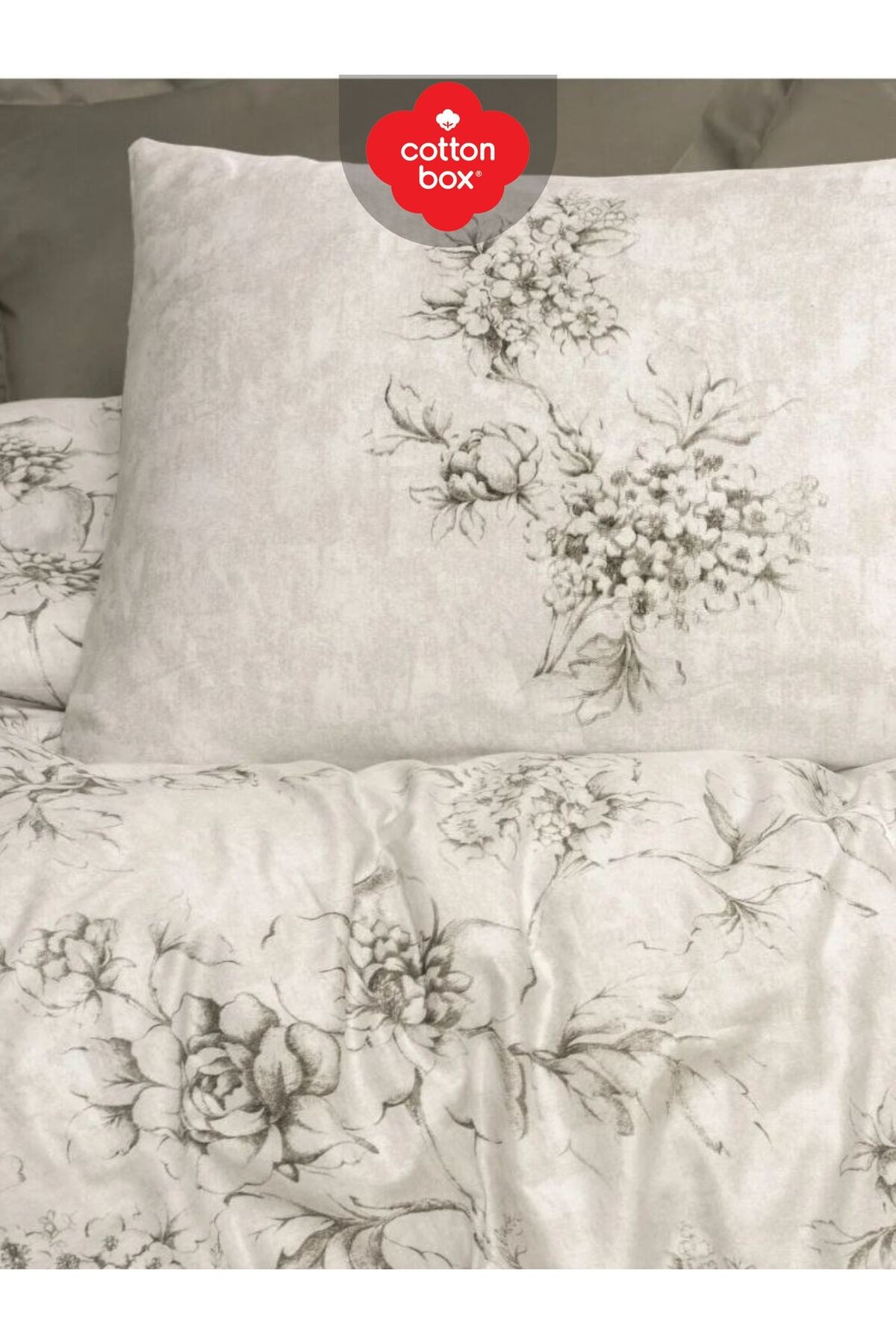 Florid vizon Çift Kişilik Pamuk Saten Nevresim Takımı