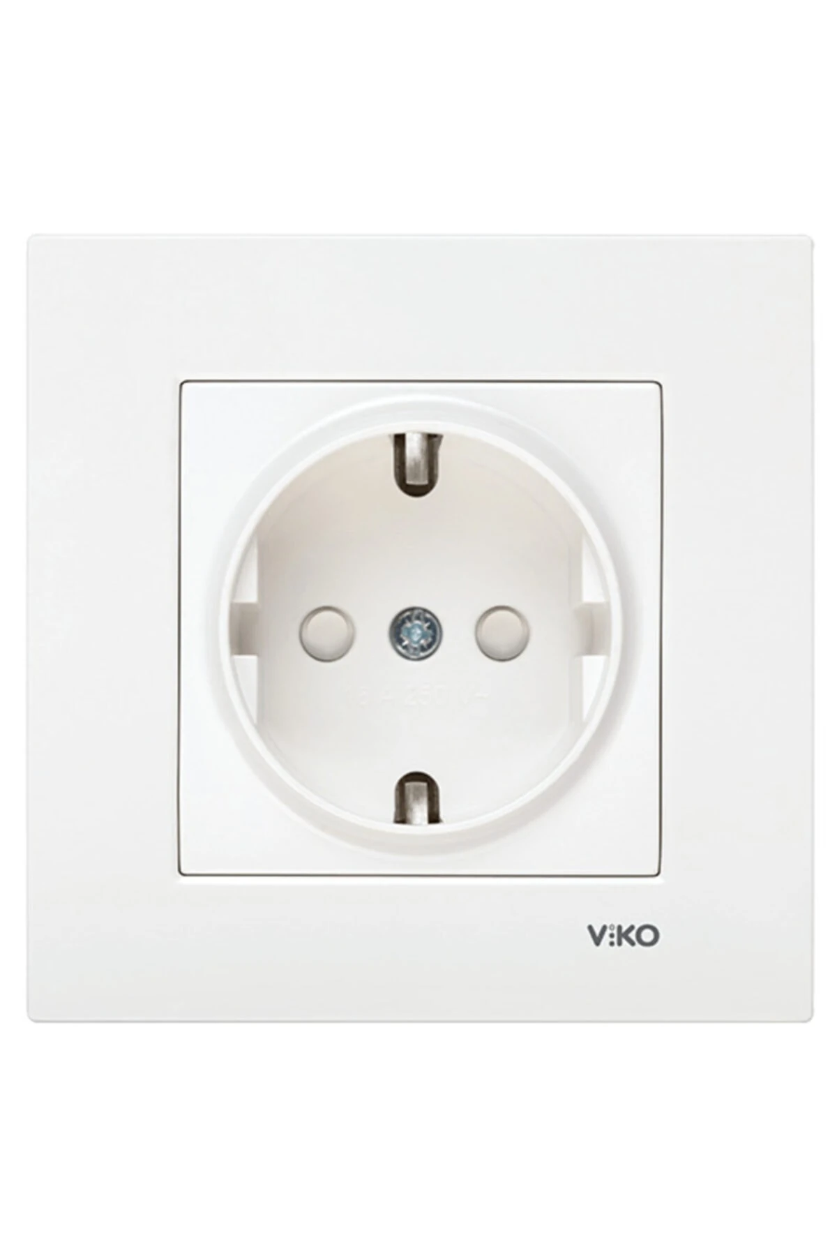 Karre Topraklı Priz Çocuk Korumalı Beyaz Çerçeve Dahil Orjinal Ürün Vk001254