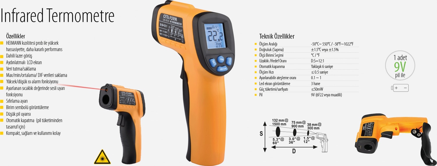 G90-Ir550 Infrared Termometre