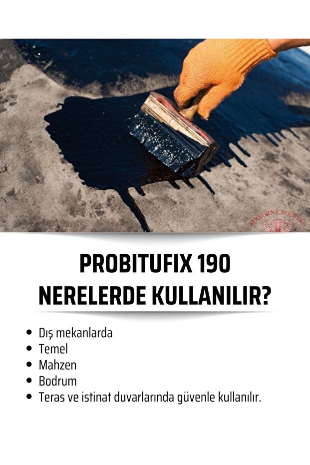 Solvent Bazlı Bitüm Esaslı Su Yalıtım Malzemesi – PROBITUFIX 190 – 18 kg