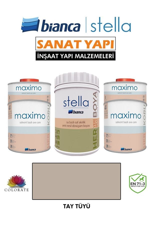 Stella 10-12 M2 Boyama Seti ( 1Lt Boya+ 1Lt Maximo Parlak )
