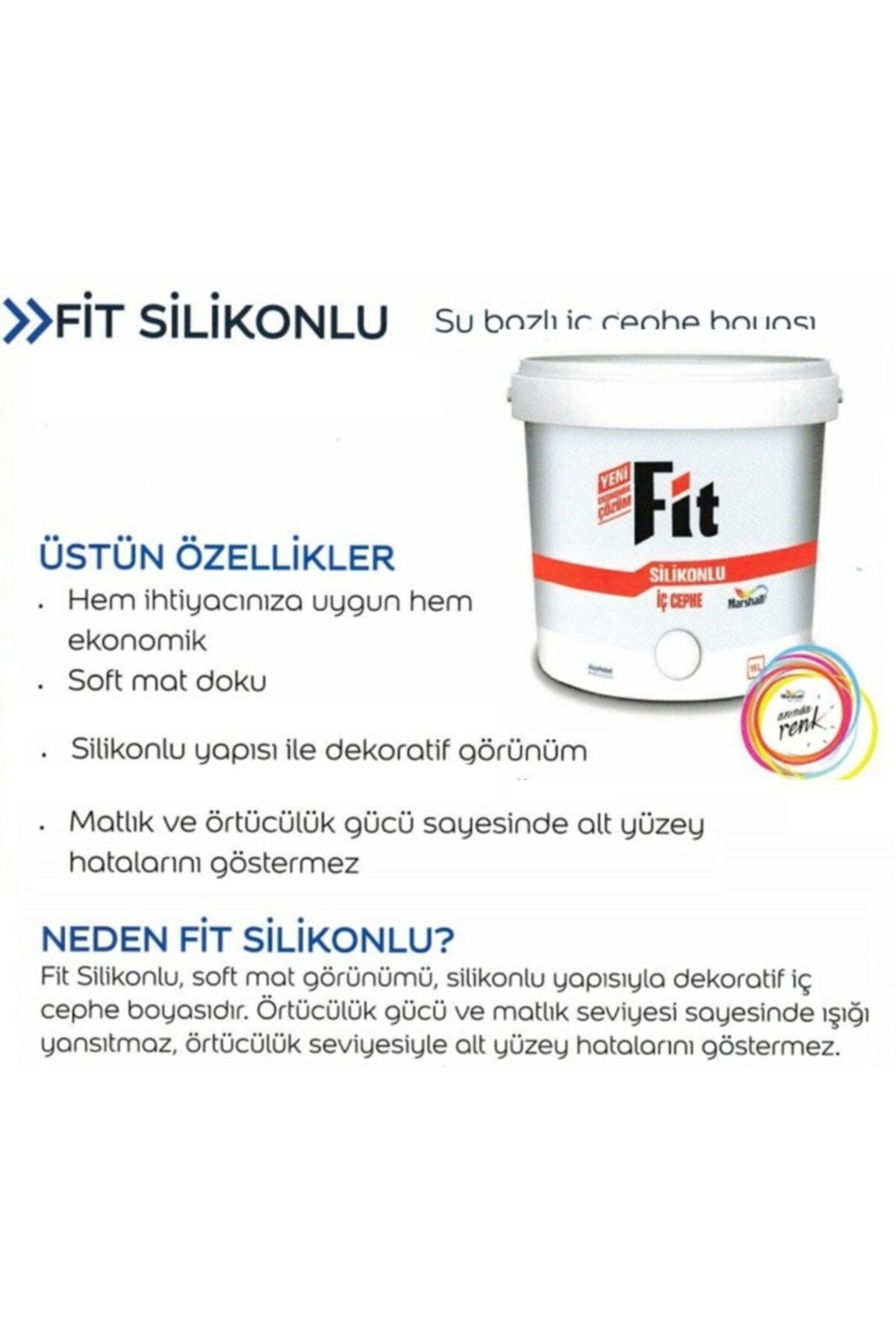3.5 kg Mısır Koçanı Fit Silikonlu Iç Cephe Boyası