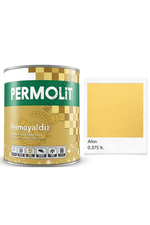 Isıya Dayanıklı Dekoratif Yaldız Boya ALTIN 0.375 Lt.