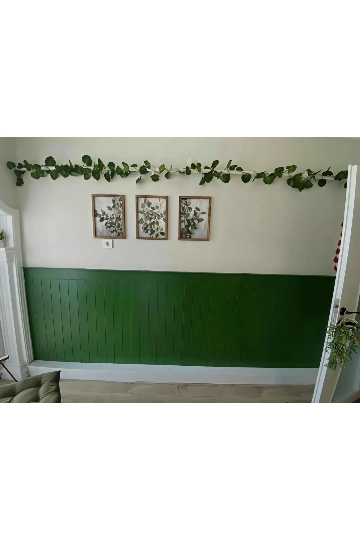 (102X18CM)mdf Cnc Işlemeli Dekoratif Boyanabilir Duvar Paneli (6MM) Düz