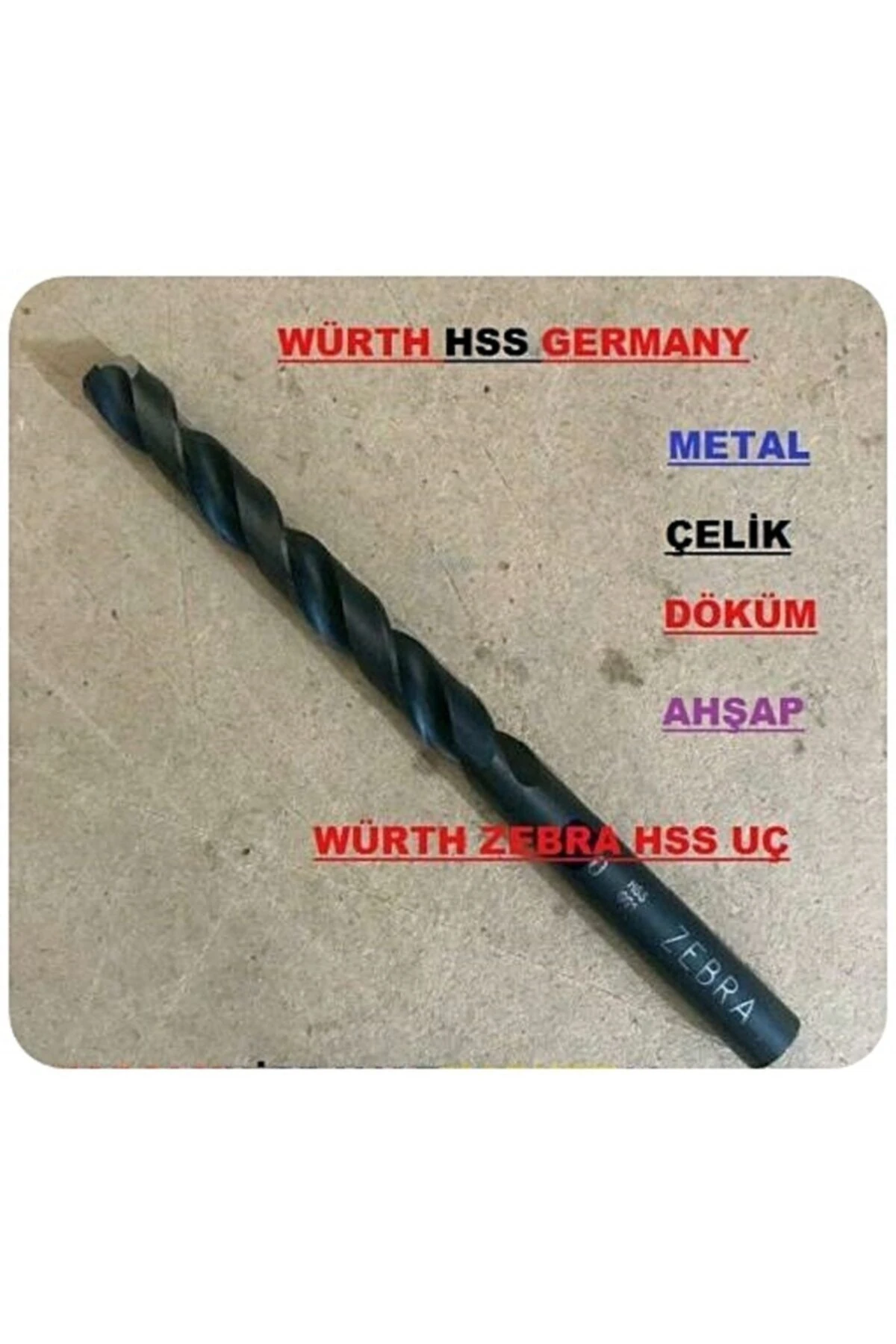 Zebra Dın 38 Hss Metal Çelik Matkap Ucu 3.5mm