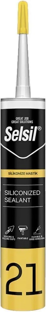 Silikonize Mastik Antrasit Gri