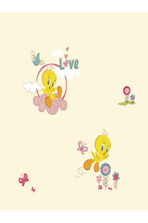 8931 Looney Tunes Tweety Sevgi Temalı Desenli Duvar Kağıdı 10,6m2