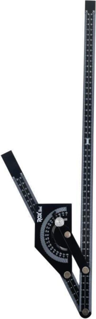 Çok Fonksiyonlu Dereceli Gönye İletki 23 x 50 cm Dayanıklı Alüminyum