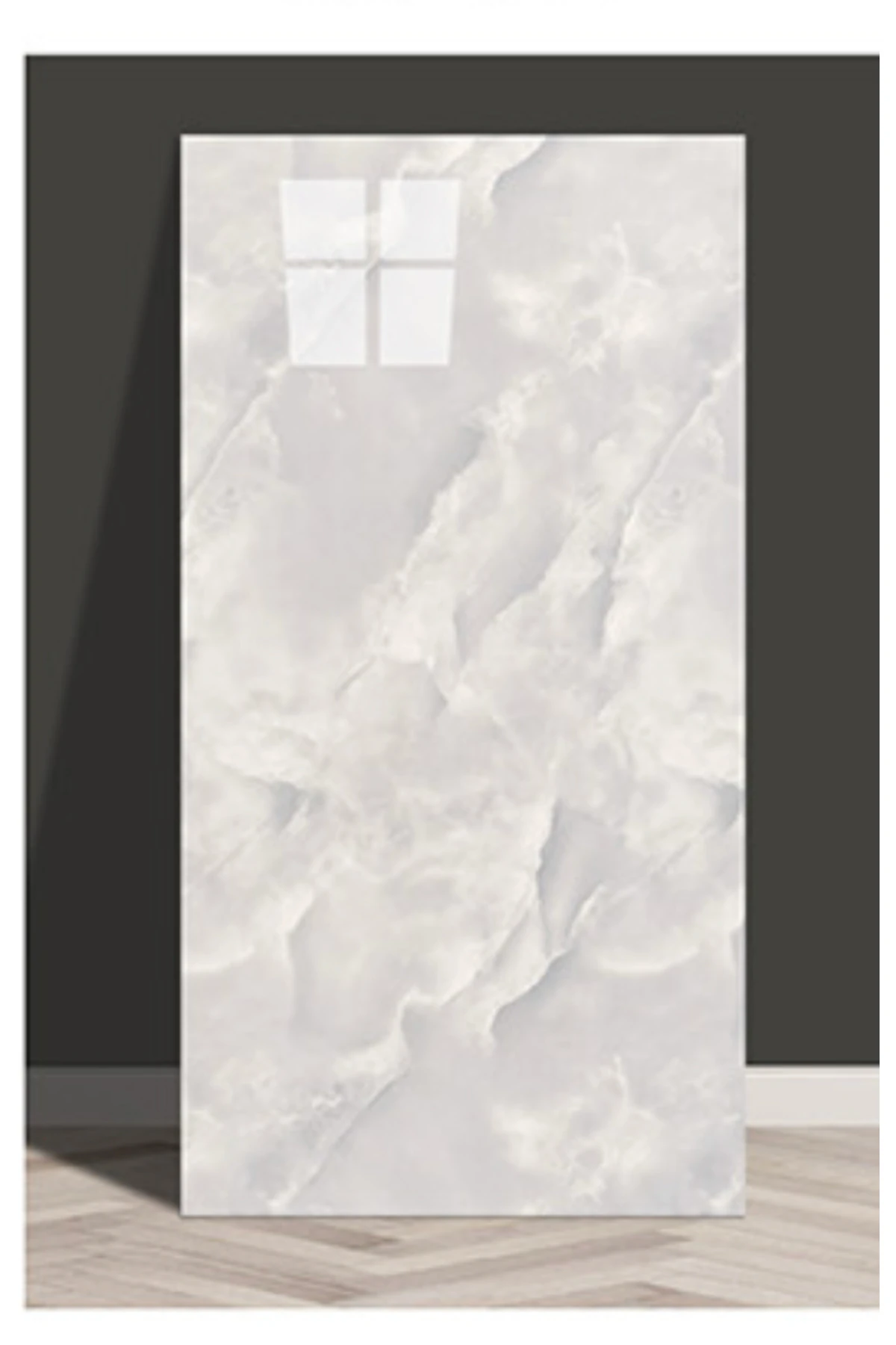 30x60 Cm Mermer Desenli Kendinden Yapışkanlı Mutfak Banyo Wc Kaplama Pvc Duvar Paneli