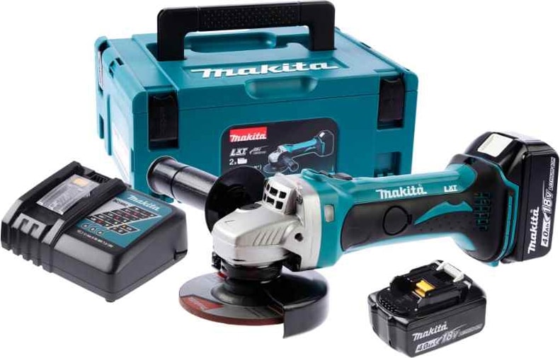 MAKİTA Dga452Rmj 115 Mm Lityum Akülü 18 Volt Avuç Taşlama Makinası 115 Mm