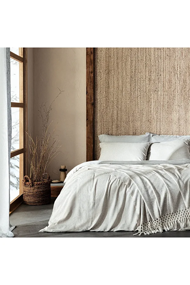 Morıan Nevresim Set 200x220 Cm Natural