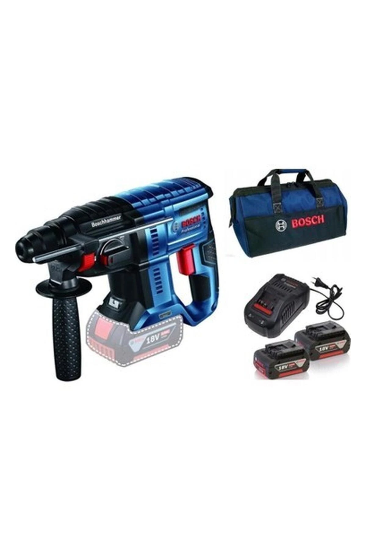 Gbh 180 2 x 5 Amper Akülü Kırıcı Delici Seti 2 Joule