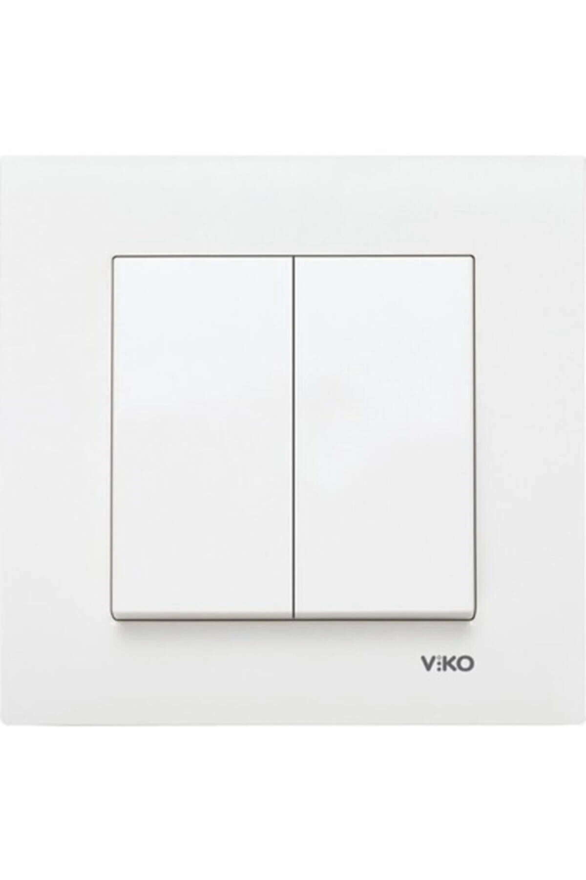 Viko Karre Beyaz Komütatör(İKİLİ ANAHTAR) (2 ADET)