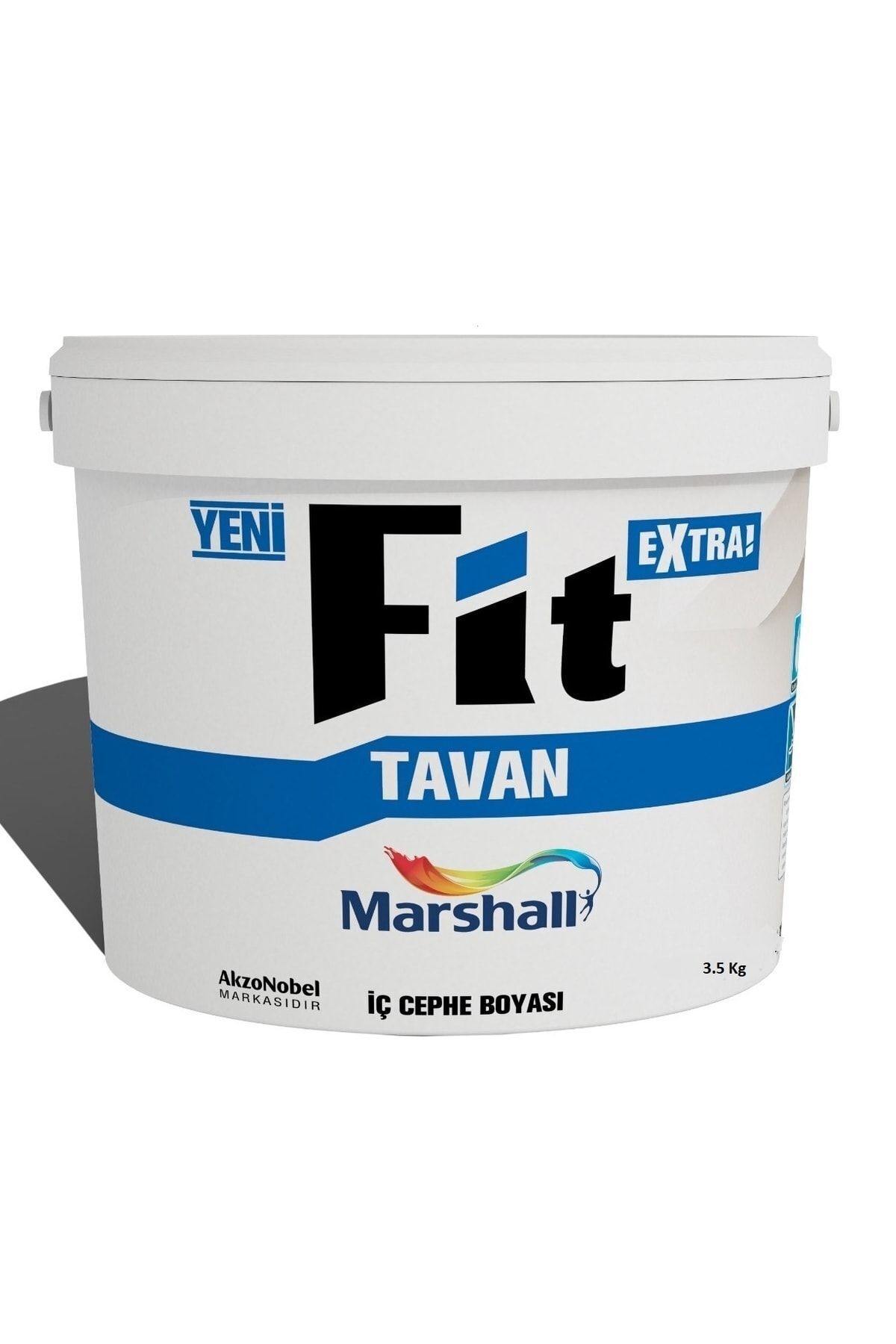 MARSHALL Fit Silikonlu Ipek Mat Iç Cephe Boyası 3.5 Kg + Fit Extra Tavan Boyası 3.5 Kg + Boyama Set