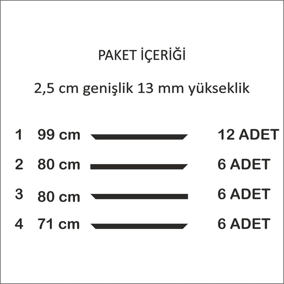 Dekoratif Boyanabilir Montaja Hazır Duvar Çıtası,önceden Kesilmiş Astarlı Kendin Yap Kit (P32)