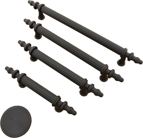 Kumru Boy Kulp Mat Siyah 96 mm Dolap Vestiyer