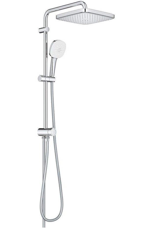 Tempesta System 250 Cube Kare Duş Başlıklı Duvara Monte Duş Sistemi - 26976001
