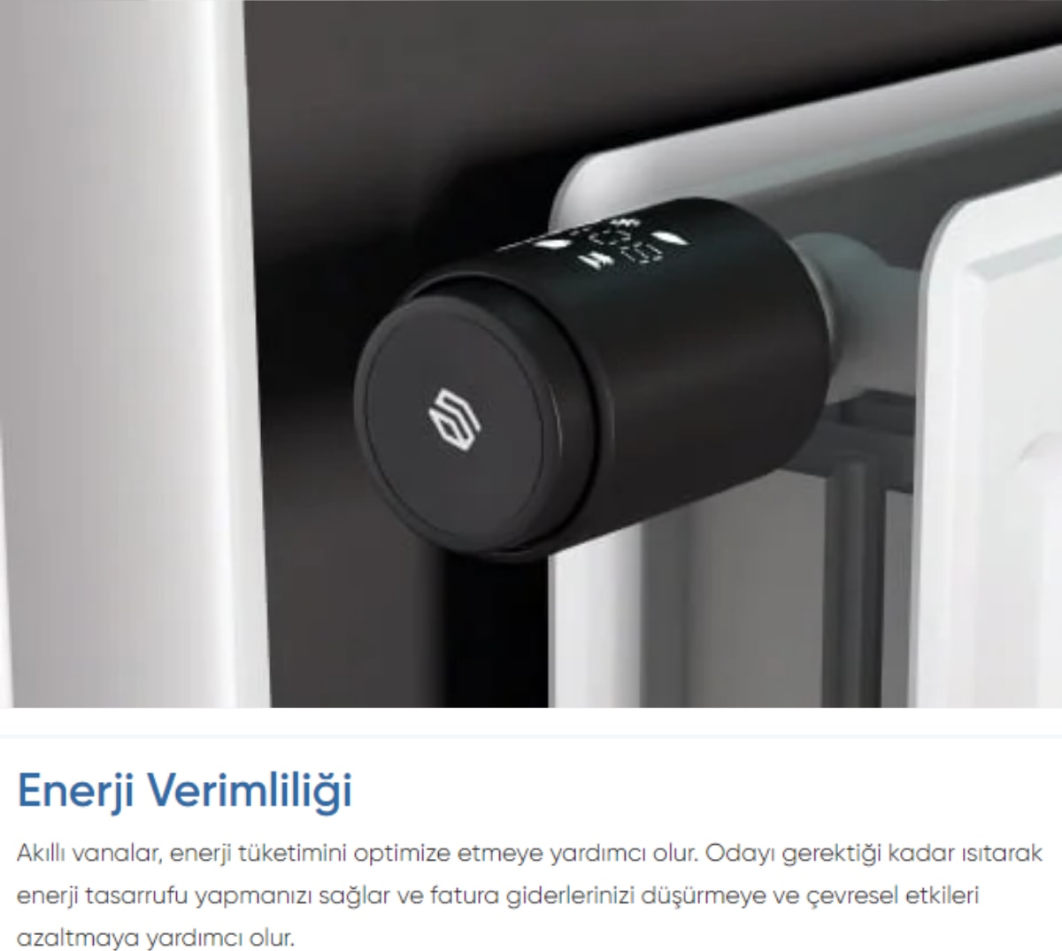 Akıllı Termostatik Radyatör Vanası Bluetooth Bağlantılı ve Isı Kontrolü
