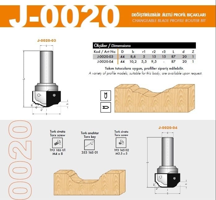 BOSCH Değiştirilebilir Jiletli Rustik Bıçak J-0020-04 Z2