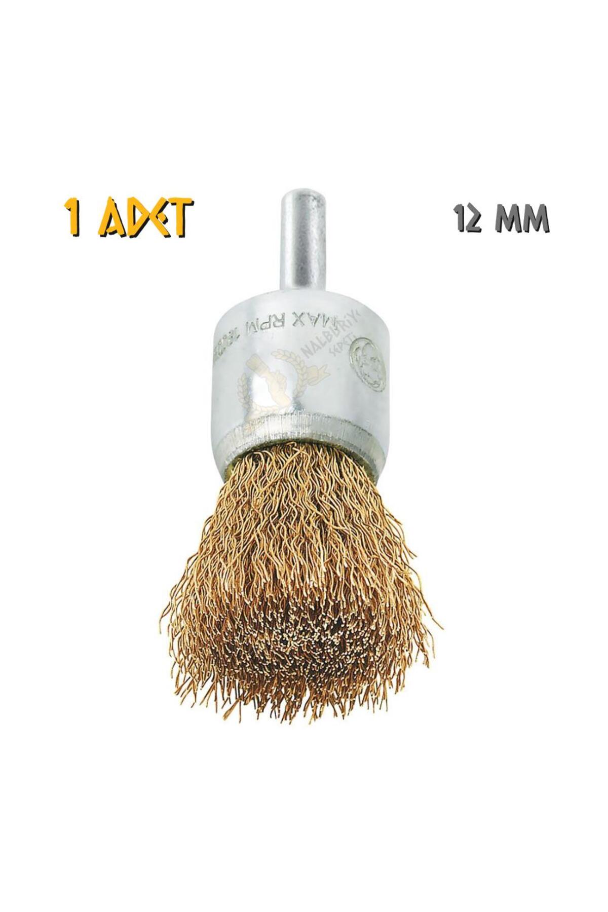 Pimli Çelik Tel Fırça - Saçaklı Kalem - 12 mm. - 1 Adet