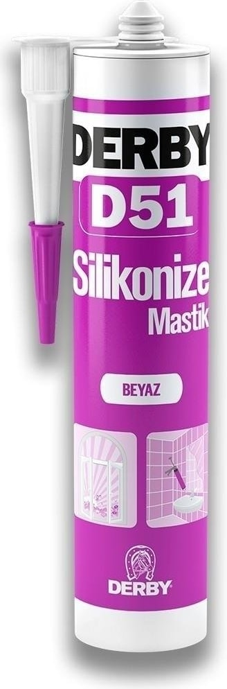D51 Genel Amaçlı Silikonize Mastik Beyaz - 500G