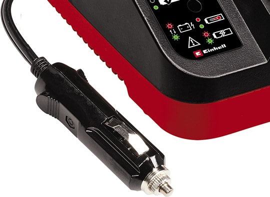 EİNHELL Şarj Cihazı Power X-Car Charger 3A Power X-Change (Li-Ion, 18 V, 12 V Soket, Sürekli Akü Takibi ve Akıllı Şarj Yönetimi, 7'li LED Gösterge) - 4512113