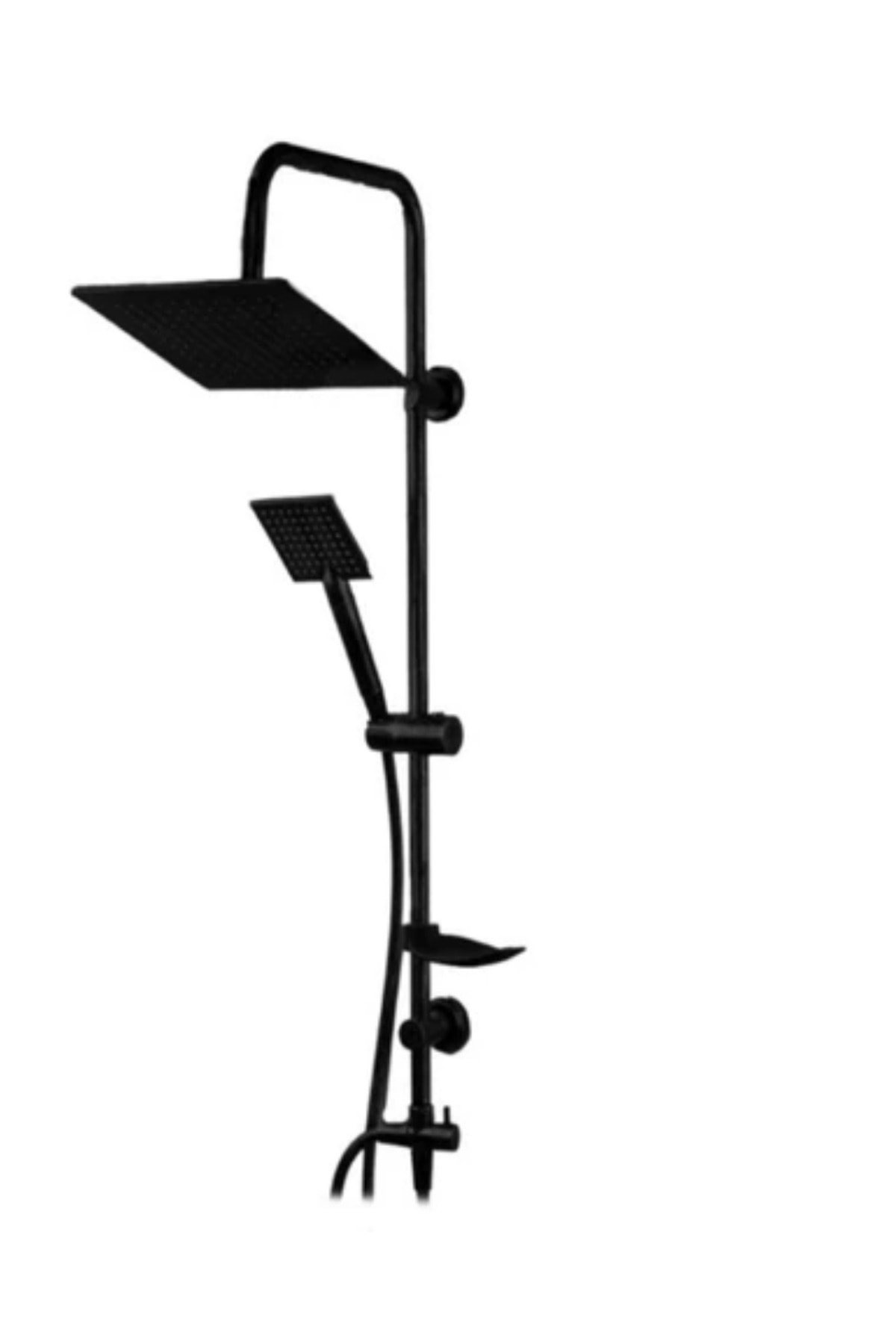 Siyah Renk Tepe Yağmurlama Duş Seti, Robot Duş Seti Dubai Model