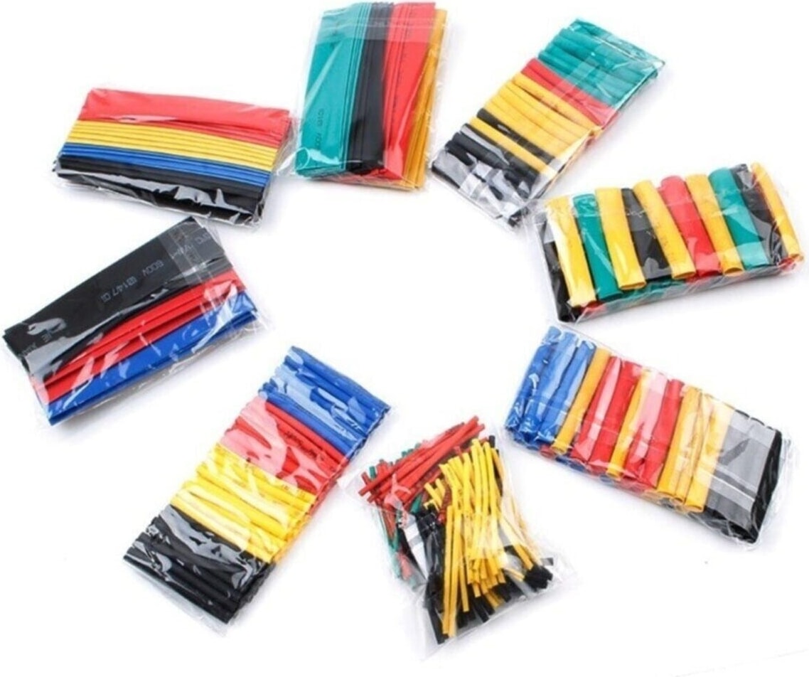 Isıyla Daralan Makaron Kablo Seti 328 Parça Kablo Tamir Kiti