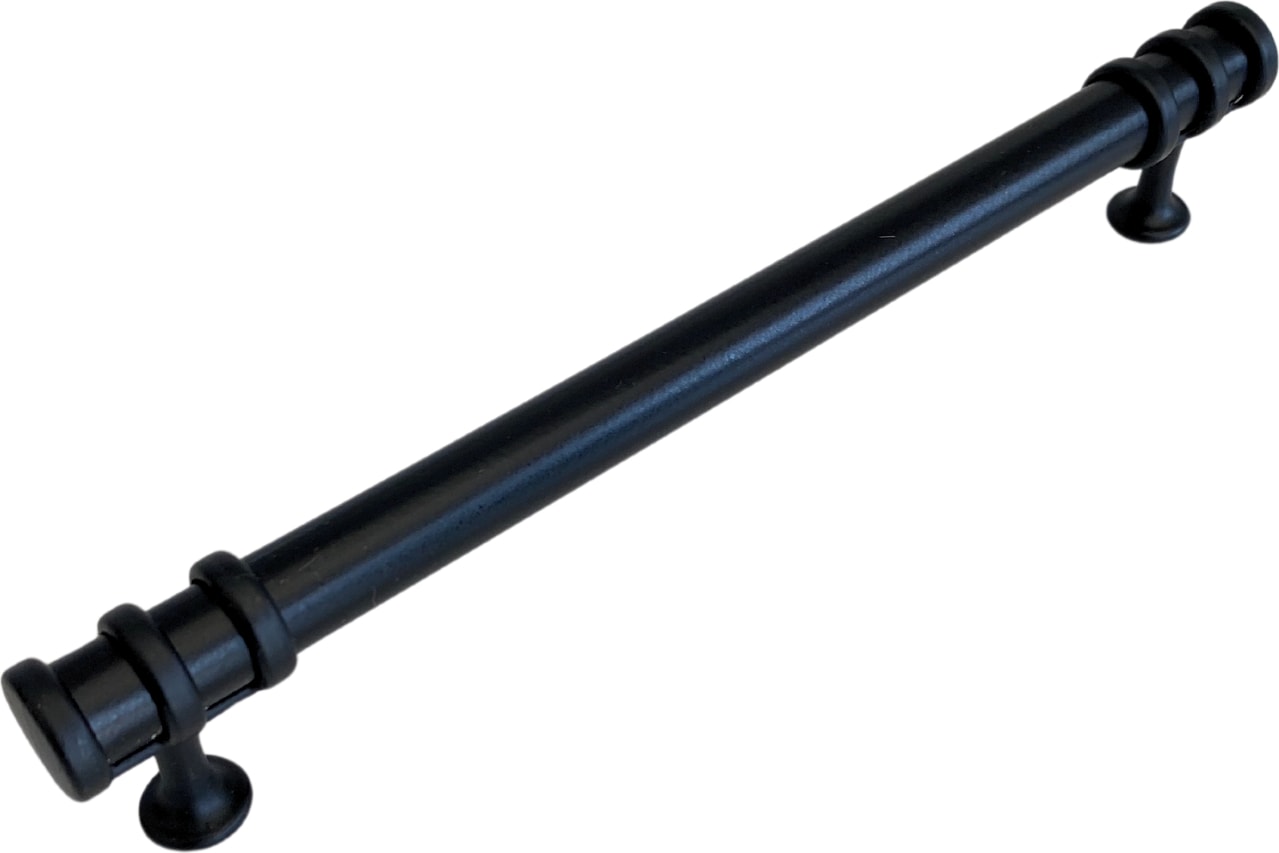 Detay Krom Boru Dolap Kulpu Mobilya Kulpu 160 mm (Siyah 160 mm)