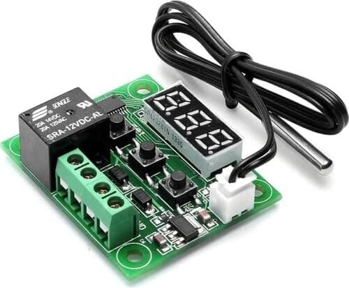 12V Dijital LED Göstergeli Termostat KARTI-W1209