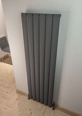 Serez Dikey Alüminyum Radyatör 660X1800 Pütürlü Beyaz (Ral 9016)