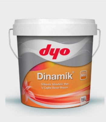 Dinamik Mat Silikonlu Silinebilir Iç Cephe Boyası 15 Lt Beyaz