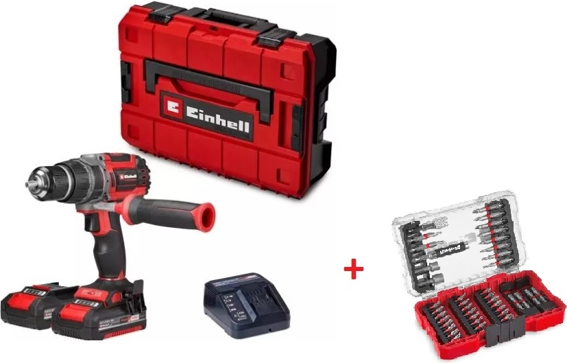 Professional Tp-Cd 18/70 Li-I Bl (2X2,0AH) Akülü Darbeli Vidalama +  Vidalama Uç Seti 42 Parça M-Case Kutu