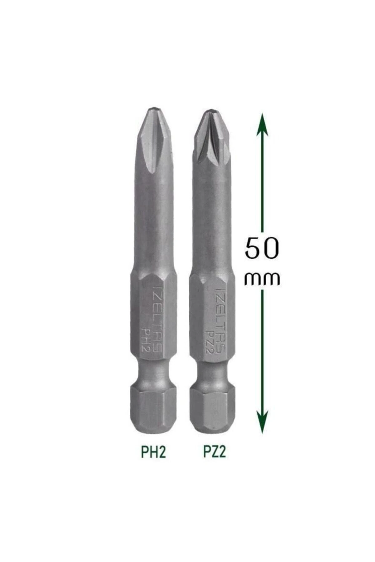 Matkap Ucu 2'li Yıldız Bits Uç Ph2 Pz2 Seti 50 Mm 829Kseri