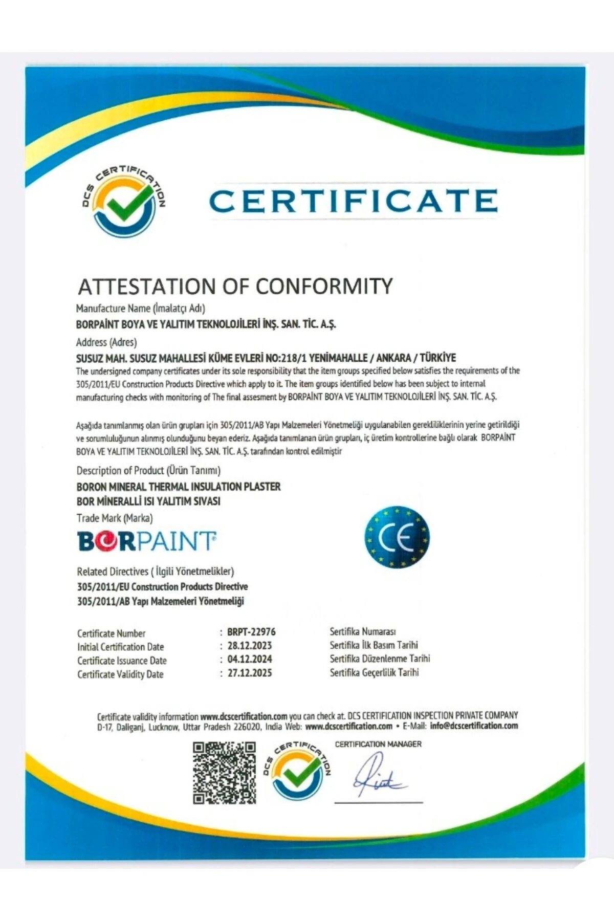 Borfıreproof Yangına Dayanıklı Boya 4 Kg