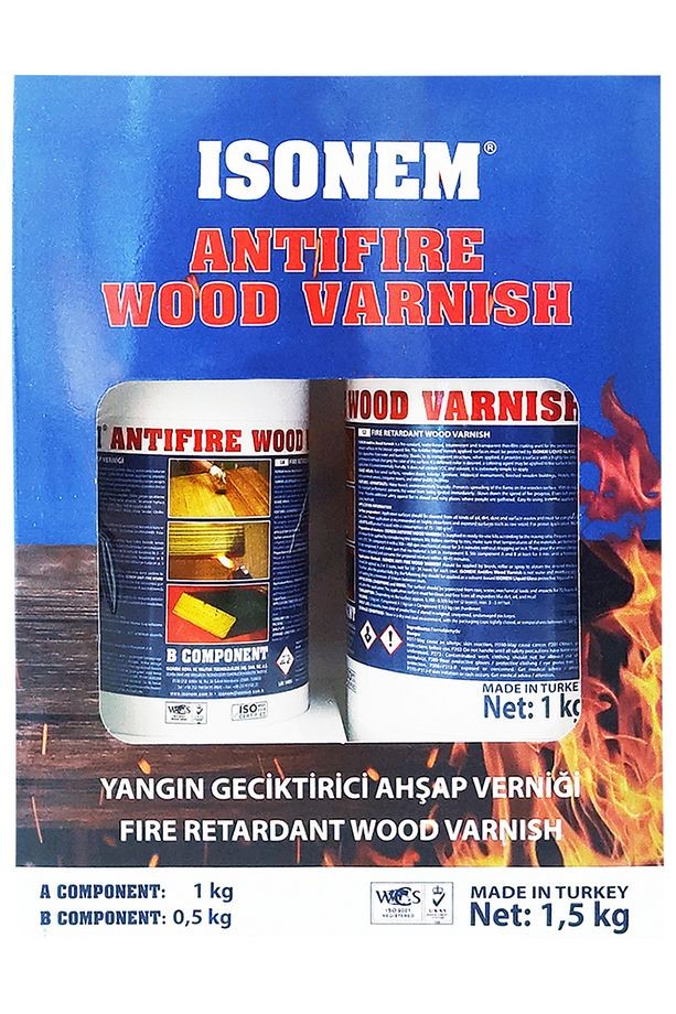 İsonem Yangın Geciktirici Ahşap Verniği 1.5 KG