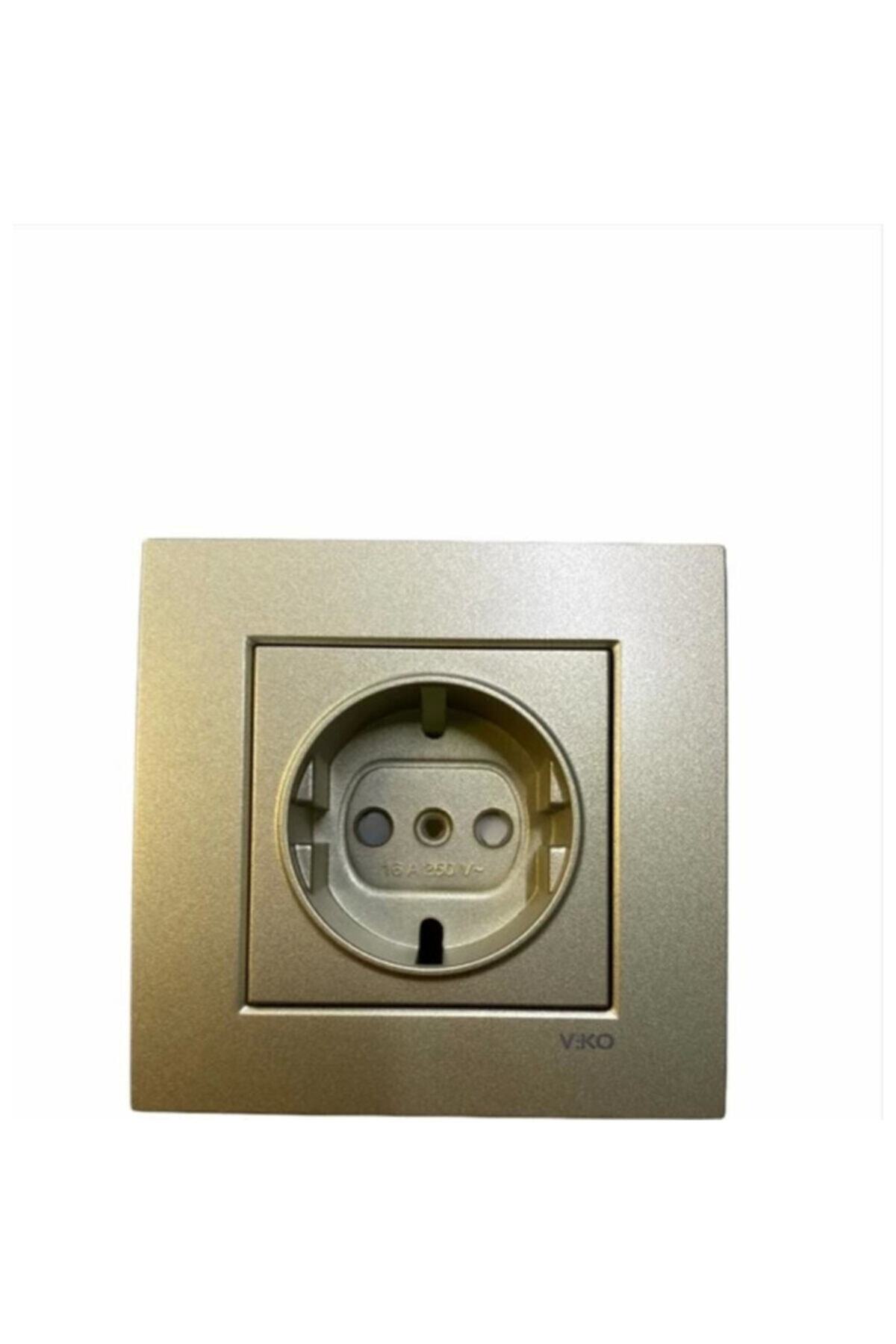 Novella Bronz Topraklı Priz