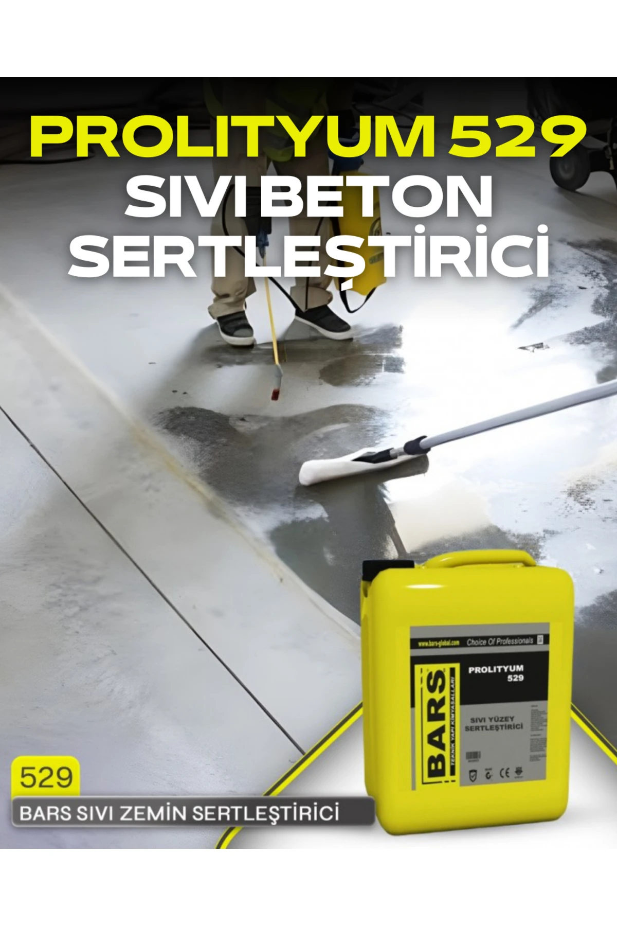 Prolıtyum 529 Lityum Bazlı Sıvı Sertleştirici – Tozumaz, Parlak Zeminler Için