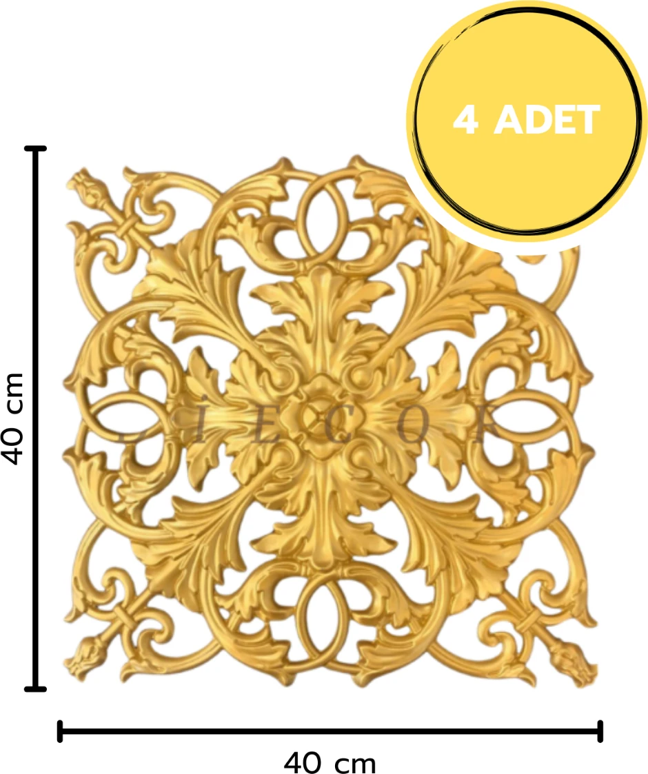 Dekoratif Polimer 40 cm Mobilya, Duvar ve Tavan Motifi