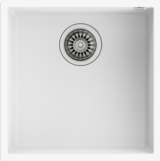 Square 40 x 40 Tg Tezgahaltı Beyaz Granit Evye