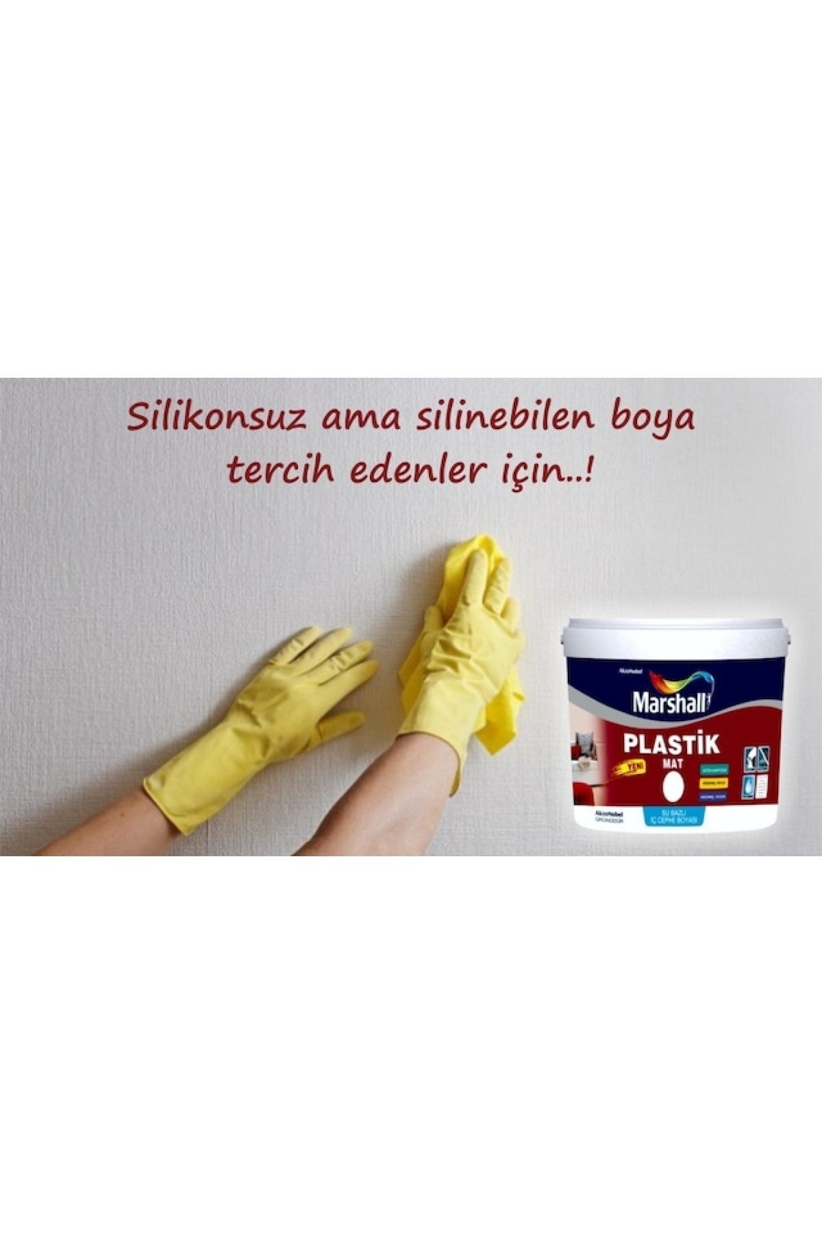 Plastik Mat Su Bazlı Duvar Boyası 2.5 Lt/3,5 Kg - Silinebilir -kolay Uygulama Inci Tanesi