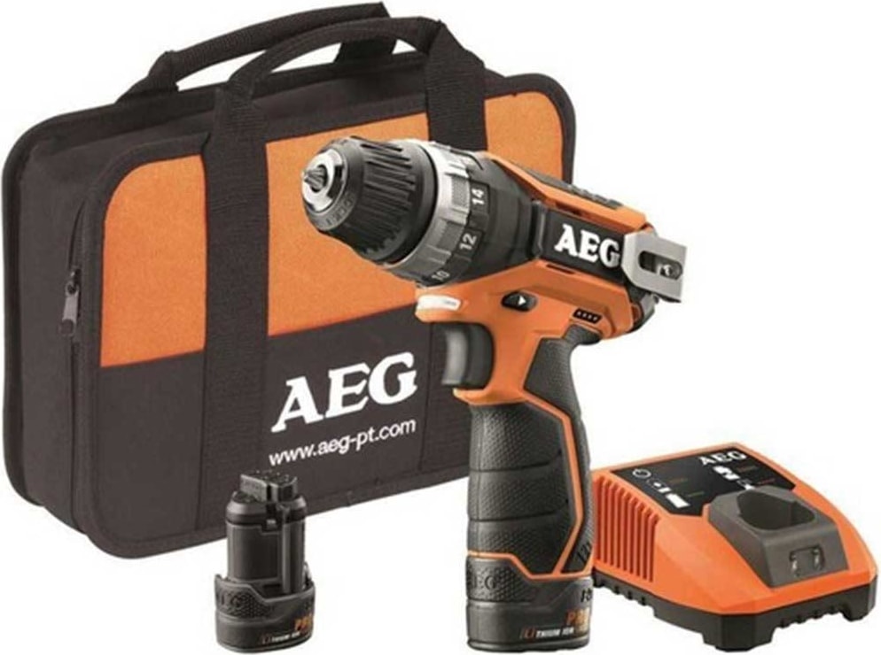 AEG  Bs 12 C2 Lı Çift Akülü Darbesiz Vidalama