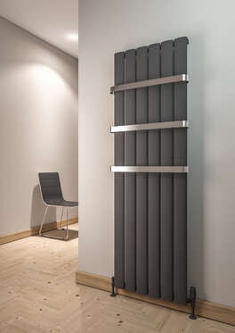 Serez Dikey Alüminyum Radyatör 565X1800 Pütürlü Beyaz (Ral 9016)