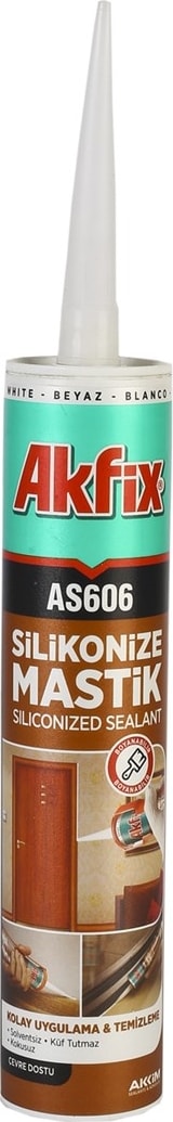 AS606 Silikonize Mastik - 7 Farklı Renk