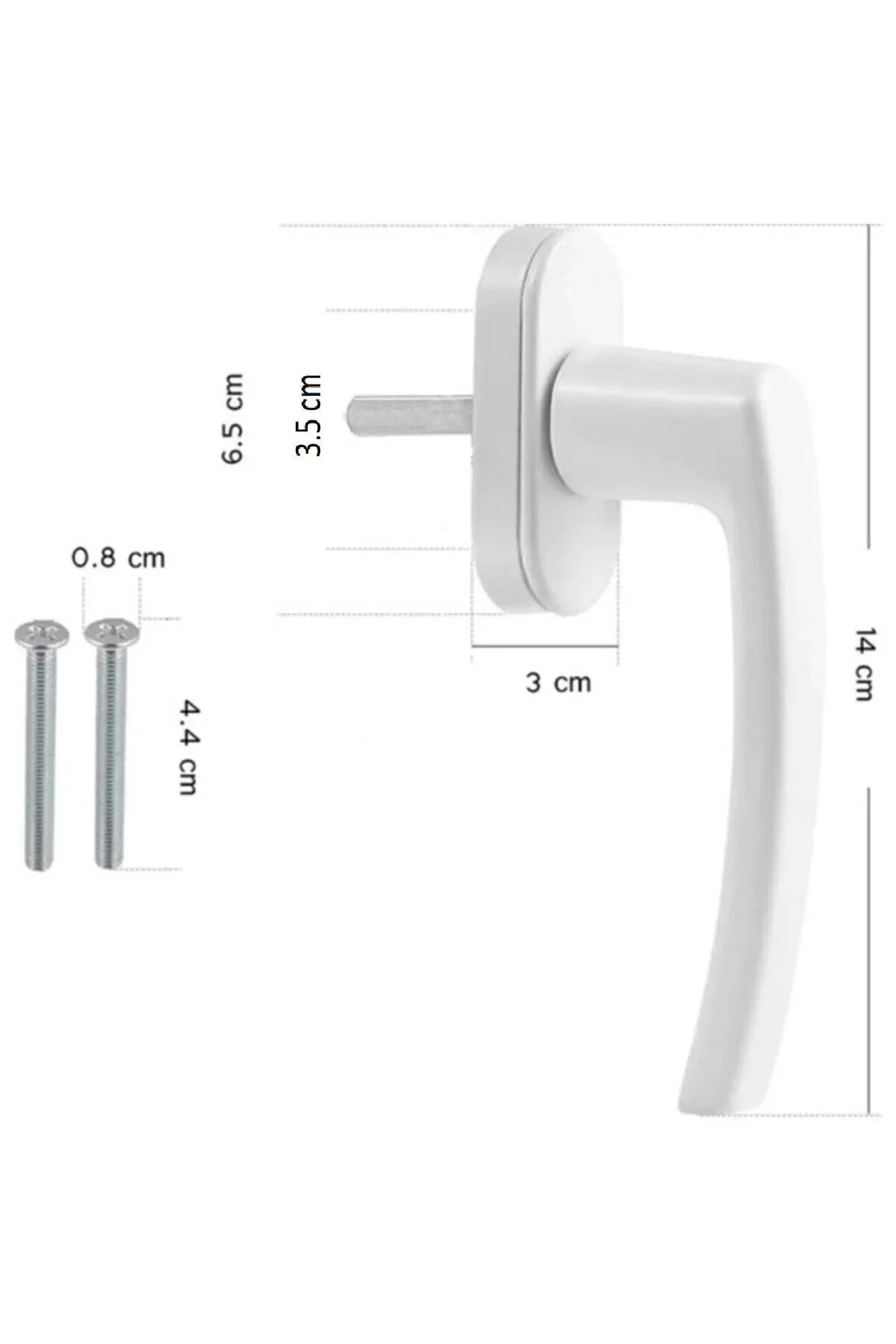 Pvc Pimapen Pencere Kolu Balkon Sürme Kapı Kolu 2 Adet