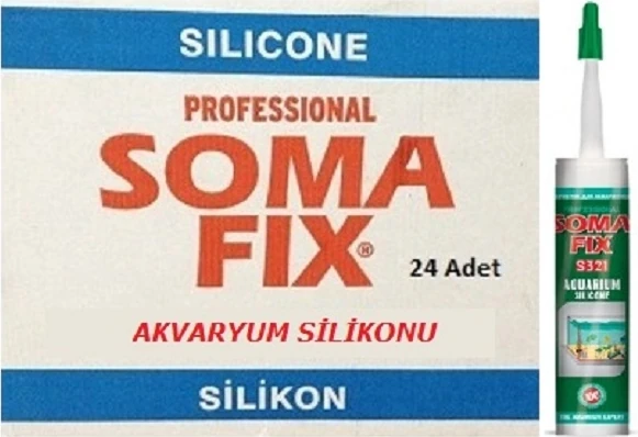 320 Gr Şeffaf Akvaryum Silikonu Nötr Kararma Yapmaz %100