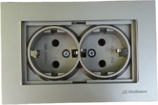 Rita Titanyum İkili Topraklama Priz Mekanizma ve Çerçeve 5 Adet