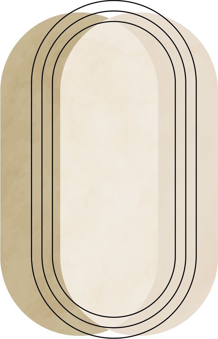 |bej-Krem Beyaz Renk Minimalist Bohem Seti 39|çerçeveli Cam Tablo 3lü Dikey