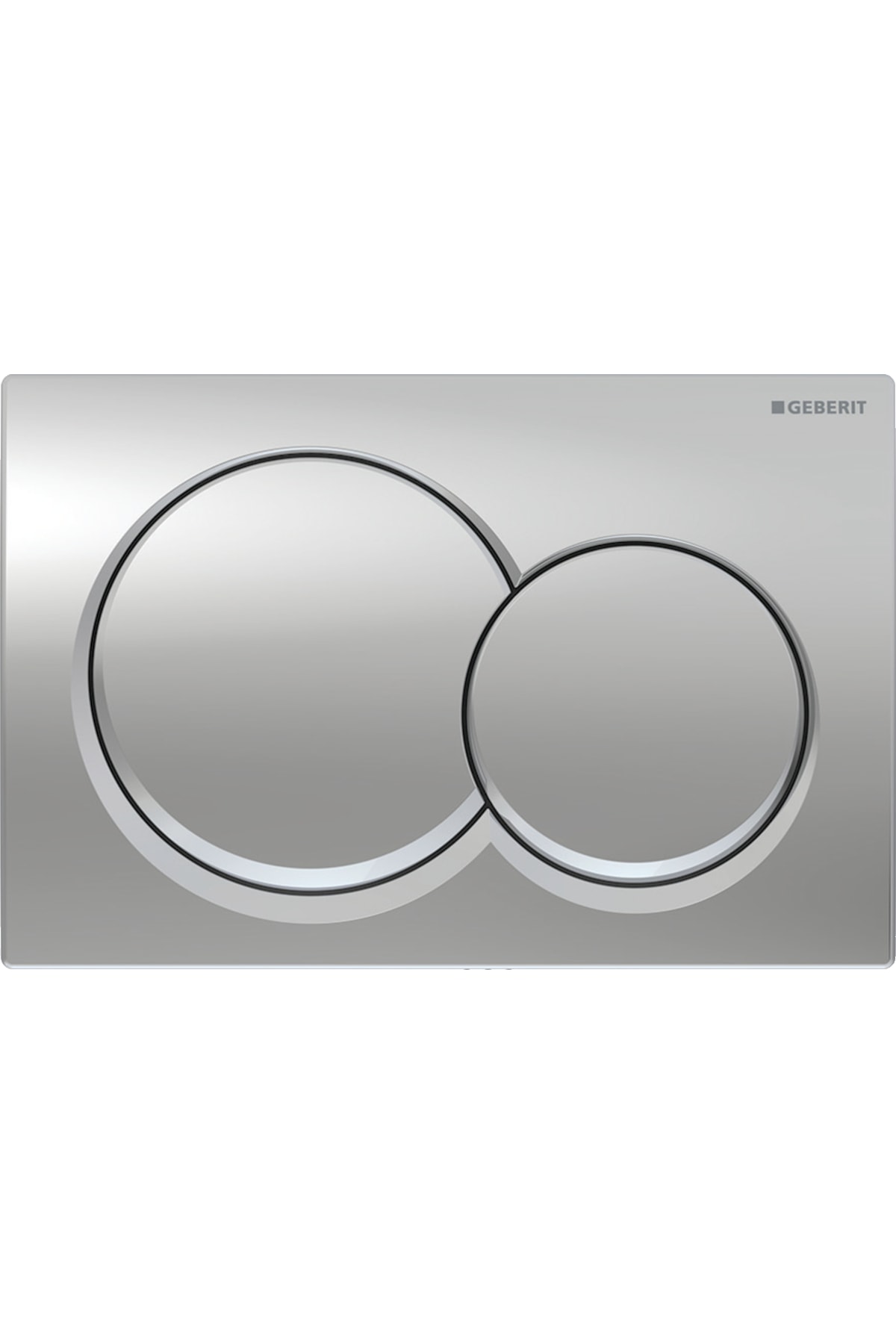 Kumanda Kapağı, Alpha01, Çift Basmalı, Parlak Krom, 115.035.21.1