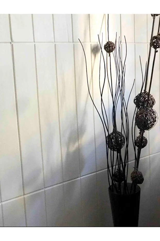 Kendinden Yapışkanlı Tek Parça Lambiri Model 70x500cm Salon Koridor Sünger Duvar Kağıdı Paneli NW43